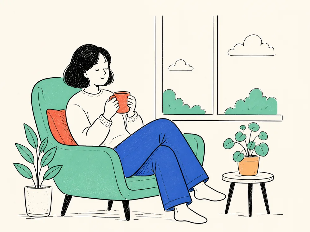 Taking a quiet moment by the window