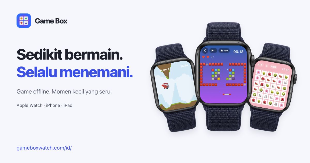 Gambar Game Box dengan cuplikan asli game Apple Watch